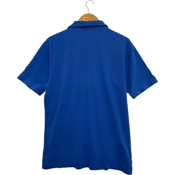 Perlis Polo Shirt Mens Medium Blue Embroidered Crawfish Logo Southern Preppy - Picture 2 of 14